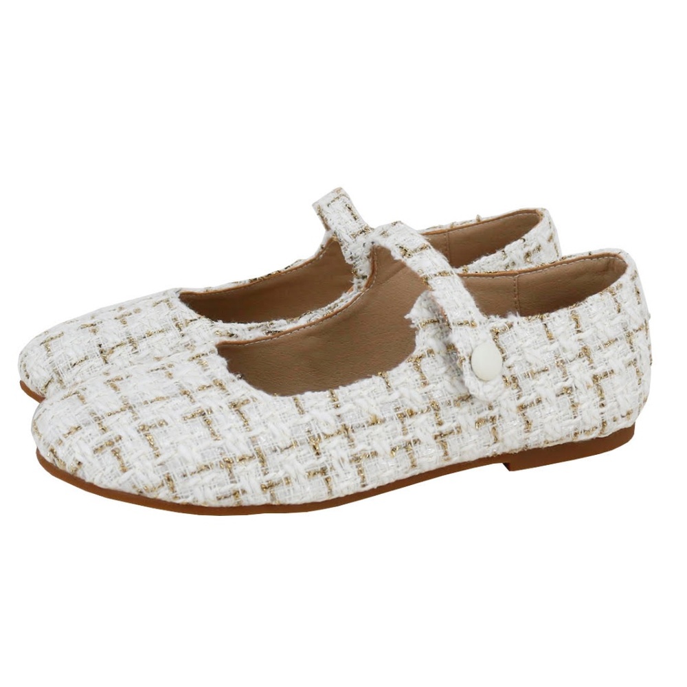 Little Legends | White Plaid Mary Jane